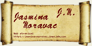 Jasmina Moravac vizit kartica
